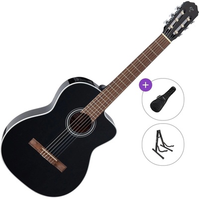 Takamine GC2CE Standard SET 4/4 Black Класическа китара с предусилвател
