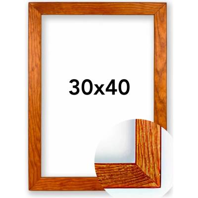 Fotorámeček Modena Rozměr: 30 x 40 cm, Barva: Ořech, Typ zasklení: Plexi