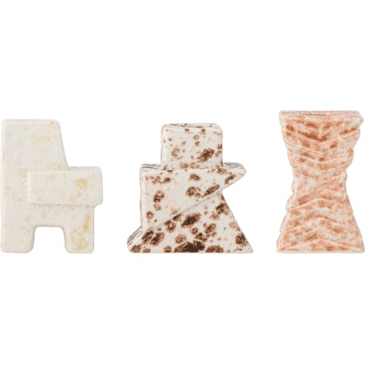 Bloomingville Blanchard свещници за класически свещи, бежово-розови, 3 бр (82072575)