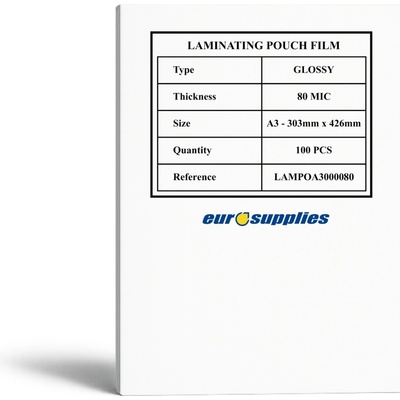 EUROSUPPLIES A3/160 lesklé - balení 100 ks