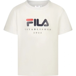 Fila Тениска с къс ръкав за момичета fila, Размер 7a, Цвят Бяло (fak0432_bi10001)