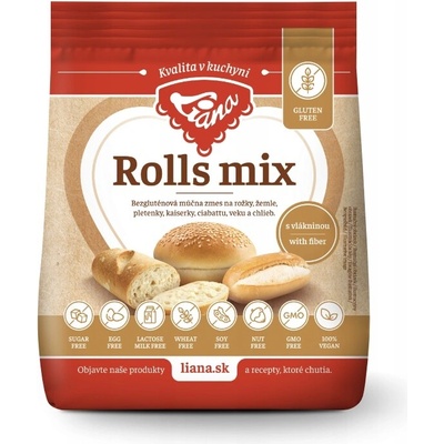 Liana Rolls mix bezlepková mouka na housky 0,5 kg