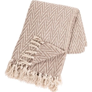 Tiseco Home Studio Одеяло от рециклиран памук 130x170 cm Alpana - Tiseco Home Studio (3411TAUPE)