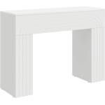 vidaXL Масичка за кафе Бяло 102 x 35 x 75 см Инженерна дървесина (899927)
