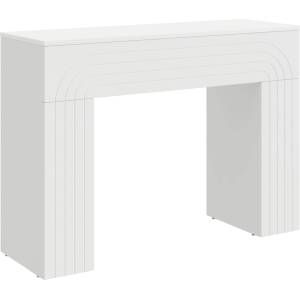 vidaXL Масичка за кафе Бяло 102 x 35 x 75 см Инженерна дървесина (899927)