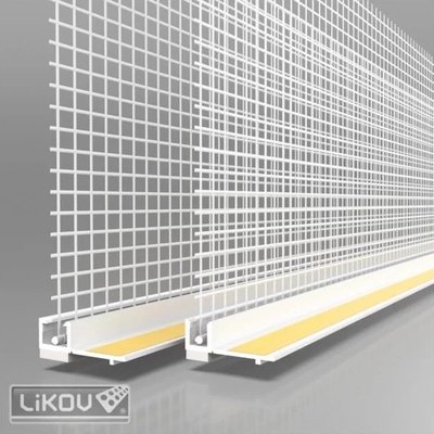 Likov LS-VH 06 lišta okenná začisťovacia so sieťkou biela 2,4 m 151.24.99