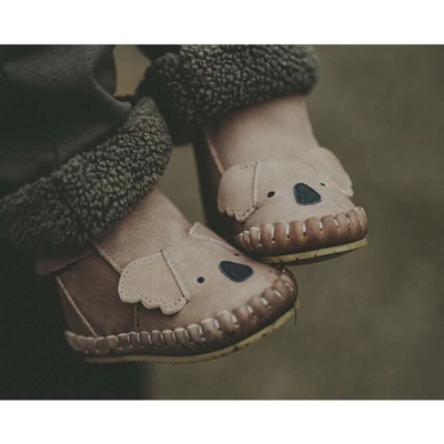 Donsje Бебешки кожени обувки Donsje Kapi Classic Booties Koala (1028007.)