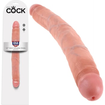 Двойно дилдо в телесен цвят, 31, 4см. - King Cock Double Dildo (PIPE551621)