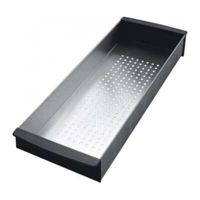 Odkapávací miska do velké komory dřezu FRANKE 112.0066.060, 156 mm x 417 mm, nerez / černý plast