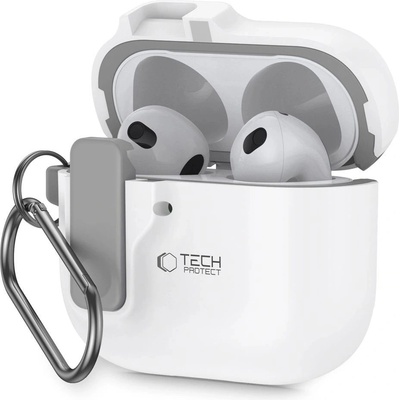 Tech-Protect Тънък калъф Tech-Protect за AirPods 4 - бял (5906302371662)