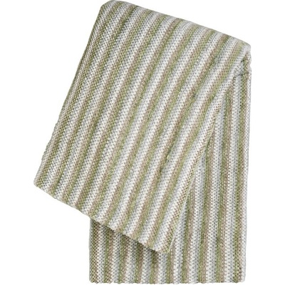 SCANquilt pléd multi proužky zelená střední 130x200
