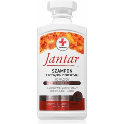 Ideepharm Jantar Medica intenzívny vyživujúci šampón na suché vlasy 330 ml