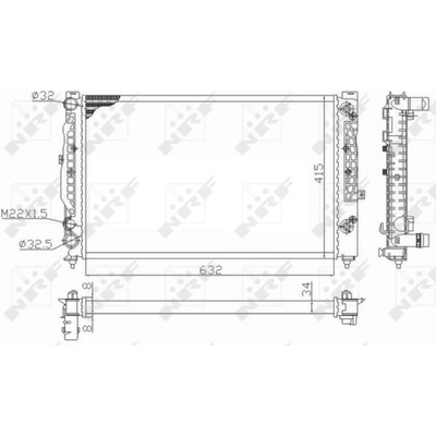 Chladič, chlazení motoru NRF 59101