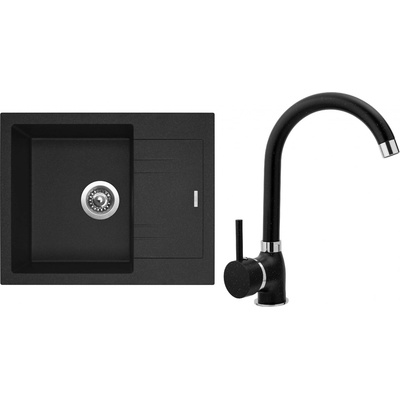 Sinks G1330 Set LINEA 600 Granblack + POLO Granblack – Sleviste.cz