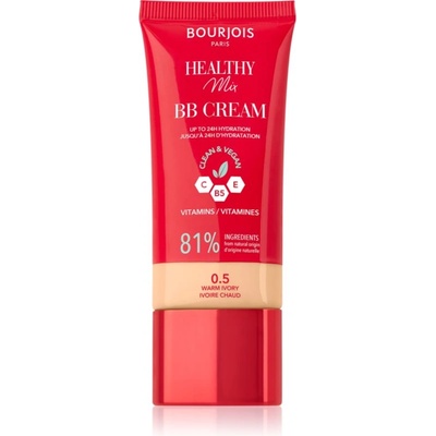 Bourjois Healthy Mix Clean & Vegan BB Cream ББ крем цвят 0, 5 Warm Ivory 30ml