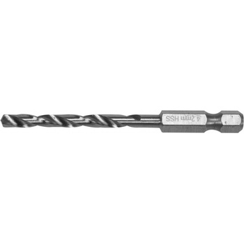 YATO vrták do kovu 4,2 x 75/43 mm HEX-1/4" HSS 6542 pre nehrdzavejúcu konštrukčnú legovanú oceľ (YT-44867)