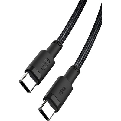 XO NB-Q199 PD USB-C - USB-C, 100W, 1,5m, černý