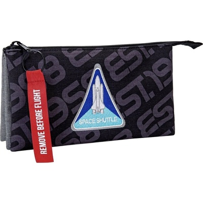 Kstationery Ученически несесер, Kstationery, NASA, Космическа совалка, 23 x 12 x 2 cm (KST67457)