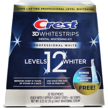 Procter & Gamble Bělící pásky Crest 3D White Professional White + bělící pero na zuby 40 ks