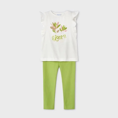 Mayoral Комплект пайети с клин в свежо-зелено за мини момиче Mayoral
