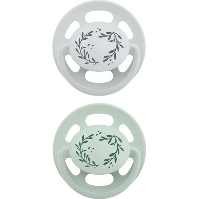 Cherry Бебешки залъгалки NIP Green - Cherry, каучук, 0-6 м, зелена/светлозелена (4000821428072)
