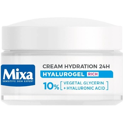 Mixa Hyalurogel Богат крем за лице, 50 ml