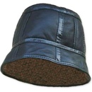 Pánský kožený klobouk černá