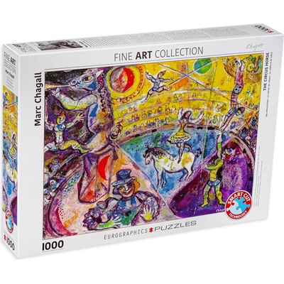 EUROGRAPHICS Пъзел Eurographics от 1000 части - В цирка, Марк Шагал (EG60000851)