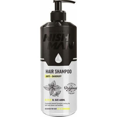 Nishman Shampoo Anti Dandruff Šampón proti lupinám na vlasy 480 ml