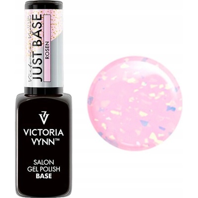 Victoria Vynn JUST BASE Rosen Hybridní báze s částečkami fólie 8 ml