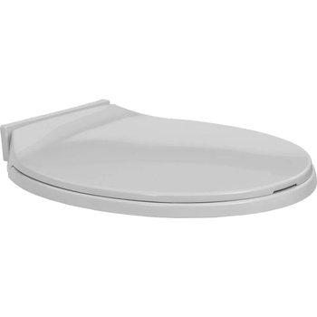 Image 1 of vidaXL Тоалетна седалка с плавно затваряне, сива, овална (145814)