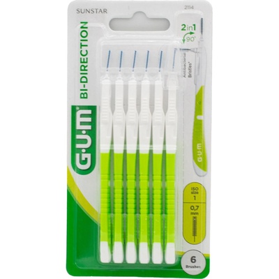G.U.M Bi-Direction medzizubné kefky 0,7 mm 6 ks