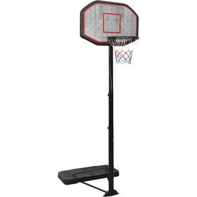 vidaXL Баскетболна стойка черна 258-363 см полиетилен (93649)