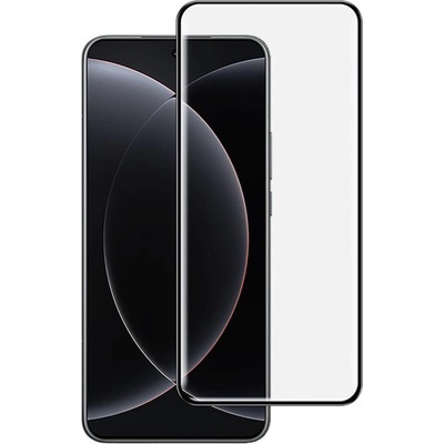Извит удароустойчив стъклен протектор покриващ целия екран марка IMAK за Xiaomi 15 Ultra - с черна рамка