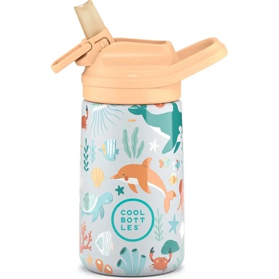 Cool Bottles Detská nerezová termofľaša Kiddie Underwater World 350 ml