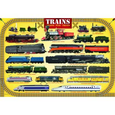 EUROGRAPHICS - Puzzle Trains - 100 piese