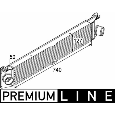 Chladič plniaceho vzduchu MAHLE ORIGINAL CI 157 000P (CI157000P)