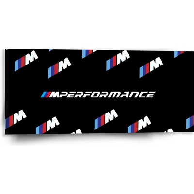 Sablio Obraz MPERFORMANCE čierny vzor - 110x50 cm