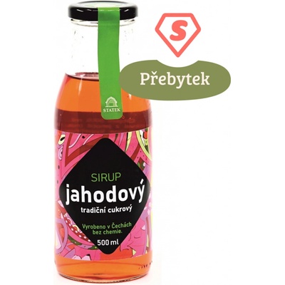 Hradecké delikatesy Jahodový sirup 0,5 l