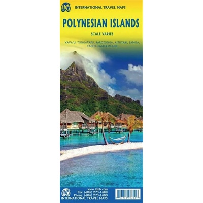 atlas Polynesian Islands rozdílná měřítka