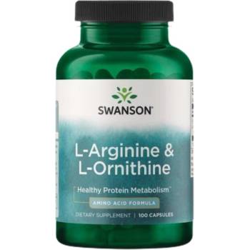 Image 1 of Swanson L-Arginine & L-Ornithine [100 капсули]