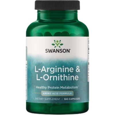 Swanson L-Arginine & L-Ornithine [100 капсули]