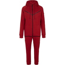 Fabric Zip Tracksuit Burgundy