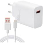 Xiaomi MDY-16-EF Променливотоково зарядно устройство с USB гнездо 33W, PD бързо зарядно устройство + кабел Type-C, БЯЛО MDY-16-EF_TYPE_C (MDY-16-EF_TYPE_C)
