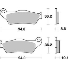 Brzdové destičky DP Brakes zadní BMW R 1200 GS , Adventure rok 04-12