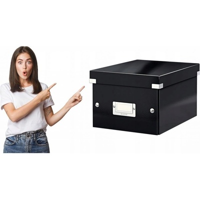 Leitz Malá univerzální krabice Click & Store, Černá