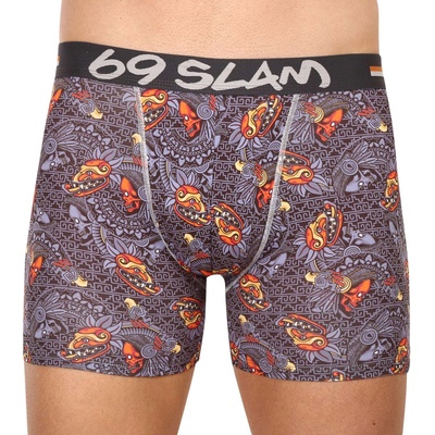69slam Мъжки боксерки 69SLAM fit mayan head dylan 69slam | Siv Mnogotsveten | МЪЖЕ | M