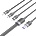 Vention USB-A 2.0/M - USB-C/Lightning/Micro USB-B, 1.5m, (black, 6A, 3in1), кабел