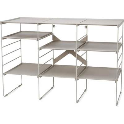 Joseph Joseph Регулируем рафт за обувки Joseph Joseph 55009, 12 чифта, 3 рафта, Стоманена основа, Екрю (55009)