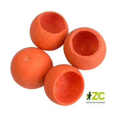 Dekorácie - Bell cup 4-5 cm - oranžový 4 ks